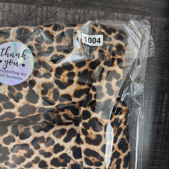 NA-KD Women's Size 38Leopard Print High-Waisted Statement Y2K revival glam Pants - Picture 9 of 9